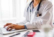 doctor on laptop