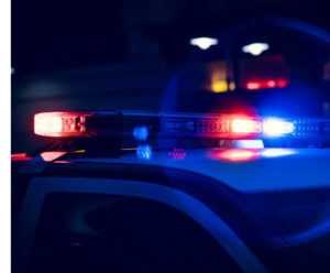 Police car lights