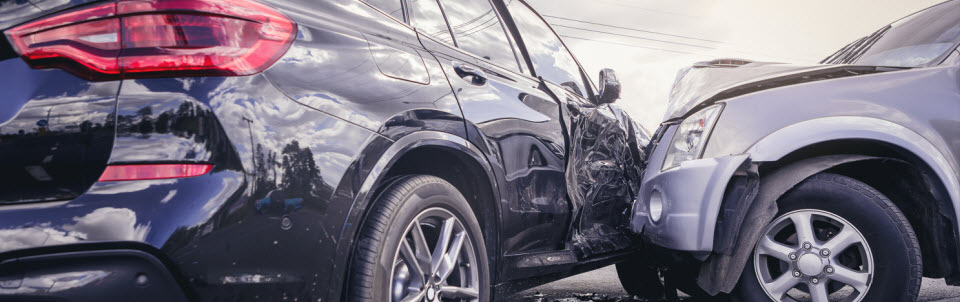 tbone accident with two SUVs
