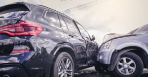 T-bone accident with two SUVs