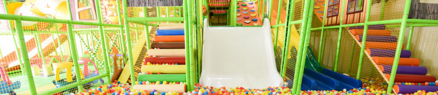 indoor playground with ball pit