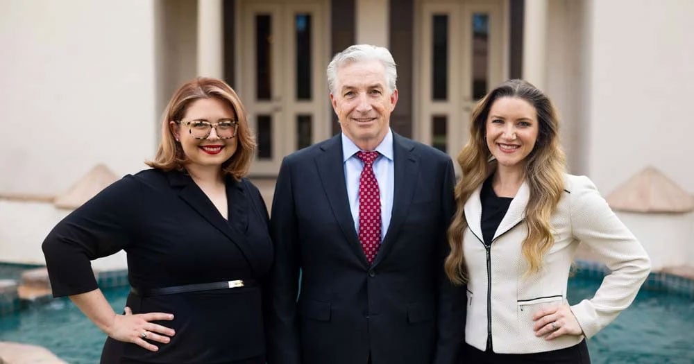 Attorneys Virginia K. Draus, Frank Powers and Caitlyn E. Haitaian
